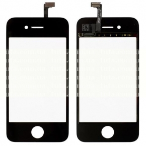 Сенсорный экран (тачскрин) для Apple Iphone 4, черный